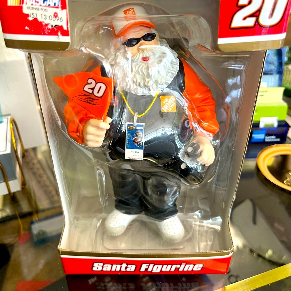 COPY - Nascar 20 Tony Stewart Santa Figurine In Box